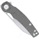CobraTec Knives Apex Button Lock Folding Knife, 3.125 in, M390, Sheepsfoot, Titanium, Grey Handle, CTAPXM390SFT