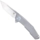 CobraTec Knives Barracuda Assisted Opening Folding Knife, 3.375 in, M390, Tanto Blade, Titanium, Silver Handle, CTBRCM390TNS, 1410098