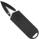 CobraTec Knives ASP 1.94 OTF Dagger Plain D2 Steel Blade, 3.31 Black Aluminum Handle, CTASPBLK