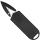 CobraTec Knives ASP OTF Automatic Folding Knife, 1.94 in, D2 Steel, Plain Dagger Blade, Black Aluminum Handle, CTASPBLK