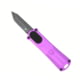 CobraTec Knives California 952 OTF Automatic Folding Knife, 1.75in, Stonewashed D2 Steel, Non-Serrated Tanto Blade, Purple Handle, CALI952PURTNS