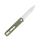CobraTec Knives Large Kuzio Automatic Folding Knife, 3.75in, D2 Lightly Stonewashed, Drop Blade, Od Green Handle, CTKUZIOODGDNS