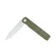CobraTec Knives Large Kuzio Automatic Folding Knife, 3.75in, D2 Lightly Stonewashed, Drop Blade, Od Green Handle, CTKUZIOODGDNS