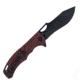 Cobratec Knives Cobratec Nighthawk Folder 3.62 Black D2 Blade/red G-10