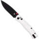 USED, CobraTec Knives Regent Folding Knife, 3.25 in Blade, Carbon Steel, Silver Handle, CTRGTSIL