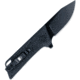 Cobratec Knives Small Riptide Folding Knife, 2in, D2 Steel Blade, Drop Point Blade, Black Finish, Black Handle, SCTRTDD2BLK