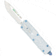 CobraTec Knives Special Edition Abalone OTF Knife, 3.25in, Inlayed Abalone D2 Steel, Drop Point Blade, Abalone Aluminum Handle, SILABADNS