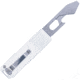 CobraTec Knives Hidden Release Bottle Opener/Screwdrive Folding Knife, 2.375 in Blade, Stainless Steel, CTHRSDBOSIL