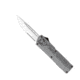 CobraTec Knives Lightweight OTF Knife, 3.25in, D2 Steel, Drop Serrated, Carbon Fiber Handle, CFCTLWDS
