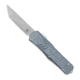 CobraTec Knives Medium FS-X Gen II OTF Automatic Folding Knife, 3in, Stonewashed D2 Steel, Tanto Non-Serrated Blade, Aircraft Aluminum, Grey Handle, MGRYFS-XGEN2TNS