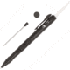 CobraTec Knives OTF Pen Knife, 1.75in, 6061 T6 Aviation Aluminum Blade w/Black Ink, Black Handle, BLKOTFPDNS