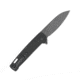 CobraTec Knives Rhino Folding Knife, 3.375in, D2 Stonewashed, Black, CTBLKRHINO