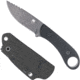 CobraTec Knives Skinner Gen II 3.50 Folding Plain Stonewashed D2 Steel Blade, 4.31 Black w/Finger Ring G10 Scales Handle, SD2DNSBLKGEN2