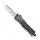 CobraTec Knives CTK-1 Small OTF Automatic Folding Knife, 2.75in, D2 Steel, Tanto Non-Serrated Blade, Carbon Fiber, SCFCTK-1STNS