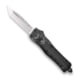 CobraTec Knives CTK-1 Small OTF Automatic Folding Knife, 2.75in, D2 Steel, Tanto Non-Serrated Blade, Stonewash Handle, SSWCTK-1STNS