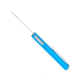 CobraTec Knives Small Warrior OTF Knife, 2.25in, M390 Drop Non-Serrated Blade, Blue Handle, SCTWBLUM390DNS