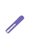 CobraTec Knives Small Warrior OTF Knife, 2.25in, M390 Drop Non-Serrated Blade, Purple Handle, SCTWPURM390DNS