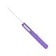CobraTec Knives Small Warrior OTF Knife, 2.25in, M390 Drop Non-Serrated Blade, Purple Handle, SCTWPURM390DNS