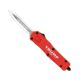 CobraTec Knives Trump 2024 Medium OTF 3 in Fixed Blade Knife, D2 Steel Blade, Cerakoted Handle, Dagger, Not Serrated, Red, MTRP24REDDAGNS