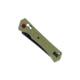 CobraTec Knives Legacy Bar Lock Folding Knife, 3.5 in, Black Titanium D2 Steel, Drop Point Blade, OD Green G10 Handle, CTLEGODG