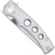 CobraTec Knives Maverick Button Lock Assisted Opening Folding Knife, 3.06 in, M390, Tanto Blade, Titanium, Silver, CTMVKM390TNS