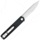 CobraTec Knives Medium Cayden Assisted Opening Folding Knife, 3.25 in, D2 Steel, Drop Point Serrated Blade, G-10, Black Handle, MCTCAYDENBLKDS