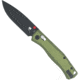 CobraTec Knives Regent Automatic Folding Knife, 3.25 in, D2 Steel, Drop Point Blade, Aluminum, OD Green Handle, CTRGTODG
