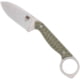 CobraTec Knives Wolfteeth Fixed Blade Knife, 2.75 in, 14C28N, Drop Point, G-10, OD Green Handle, CTWLTODG, 1410089
