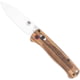 CobraTec Knives Zebrawood Bar Lock Folding Knife, 3in, D2 Steel, Tanto Blade, Wood Handle, CTZWDBLTNS