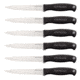 Cold Steel 10 inSteak Knife Set, Black/Silver, 10in, CS-59KSS6Z