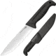 Cold Steel Commercial Series Scalper Fixed Blade Knife, 6.5in, 4116 Stainless Blade, Black Kray-Ex Handle, CS-20VSKSZ