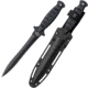 Cold Steel Drop Forged Wasp Fixed Blade Knife, 6.75in, 52100 High Carbon Blade, Black, Long Handle, CS-36MCD