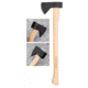 Cold Steel Hudson Bay Camp Axe, 1055 High Carbon Steel Blade, Wood Handle, 27in, CS-90QB