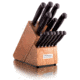 Cold Steel Kitchen Classic Wood Block Only, Holds 12 Knives, CS-59KBL