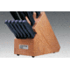 Cold Steel Kitchen Classic Wood Block Only, Holds 12 Knives, CS-59KBL