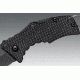Cold Steel Micro Recon 1 Folding Knife, Japanese AUS 8A Stainless Steel w/Black Tuff-Ex Coating 2in Spear Point Blade, Griv-Ex Style G-10 Handle, CS-27TDS