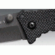 Cold Steel Micro Recon 1 Folding Knife, Japanese AUS 8A Stainless Steel w/Black Tuff-Ex Coating 2in Tanto Blade, Griv-Ex Style G-10 Handle, CS-27TDT