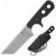 Cold Steel Mini Tac 6.5in Tanto Fixed Blade Neck Knife, Faux G-10 Handle, Plain Edge w/ Sheath, CS-49HTF