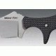 Cold Steel Mini Tac Skinner Fixed Blade Neck Knife, Black Faux G-10 handle, Plain, CS-49HSF