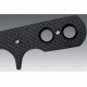 Cold Steel Mini Tac 6.5in Tanto Fixed Blade Neck Knife, Serrated, CS-49HTFS