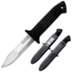 Cold Steel Peace Maker III 4in Fixed Blade Knife, German 4116 Stainless Cryo Quenched Blade, Clip Point, Black Polyproylene Handle, Plain w/ Sheath, CS-20PBS