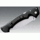 Cold Steel Rajah II Folding Knife, 6in Plain Carpenter AUS 10A w/Stonewash Finish, Black Griv-Ex Handle, CS-62JL