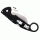 Cold Steel Tiger Claw Knife, 3in Serrated Blade, Black, CS-22KFS