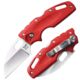 Cold Steel Tuff Lite Folding Knives, Red/Silver, 6in, CS-20LTR