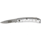 Coleman Arete Gray Folding Knife, 2in, StainlessDrop Point, Gray Aluminum Handle CMN1049