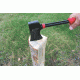 Coleman Rugged Axe W/ Nail Puller, High-Carbon Steel Head, Full Tang Steel Shaft, Black / Red Handle 2000025197