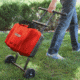 Coleman Sportster Propane Grill, Collapsible Stand W/ Wheels, 11,000 BTU, Red, 225 Sq In Cooking Area, 2000038233