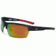 Coleman Summit Sunglasses, Matte Black Frame, Red Revo Lens Lens, Polarized, C6048-C2