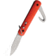 Colonial Auto Paratrooper Button Lock w/ 2in Guthook Blade Automatic Folding Knives, 3in, 440A Stainless Clip Point Blade, Orange Handle, COLM724
