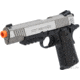 Colt 1911 Rail Gun CO2 Blowback, Silver Slide Full Metal w/Blk Frame 180531